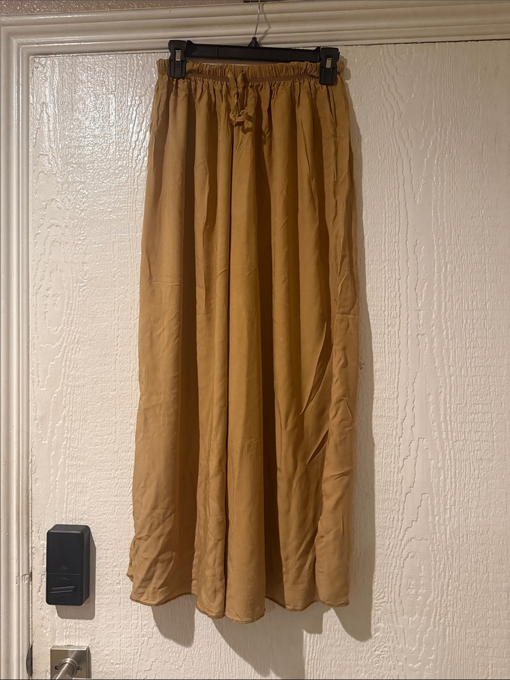 Women's Camel Flowing Maxi Skirt